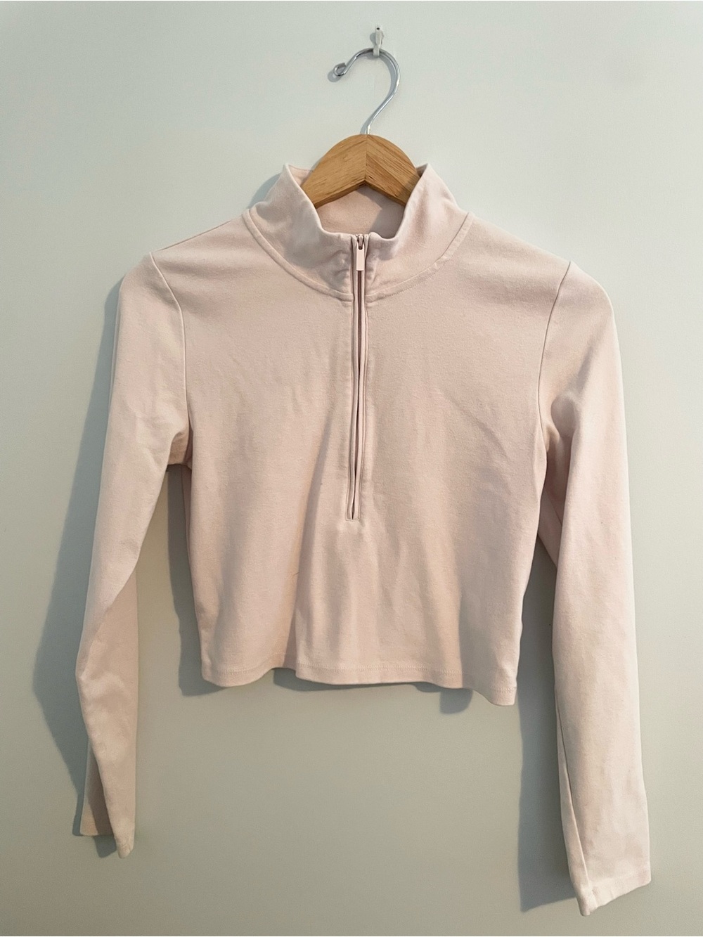 Sunday Best Blush Half-Zip Long Sleeve Top